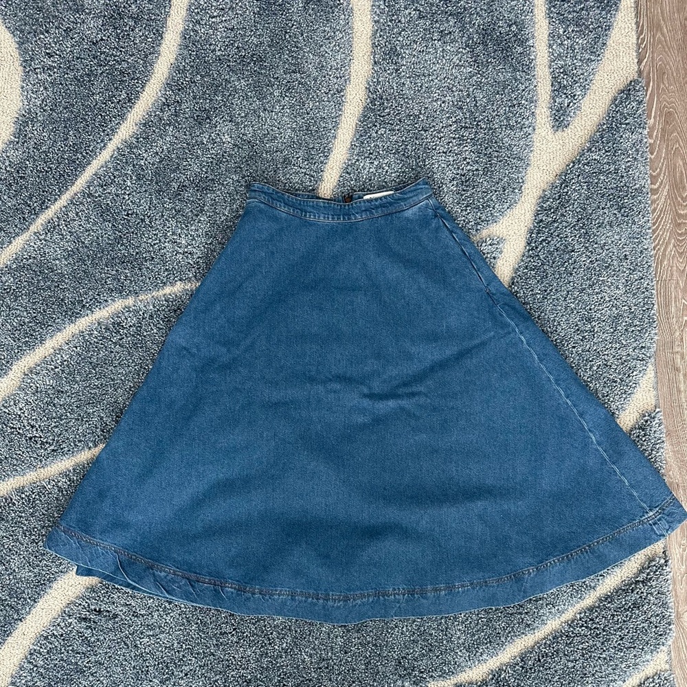 Reformation Denim A-Line Skirt